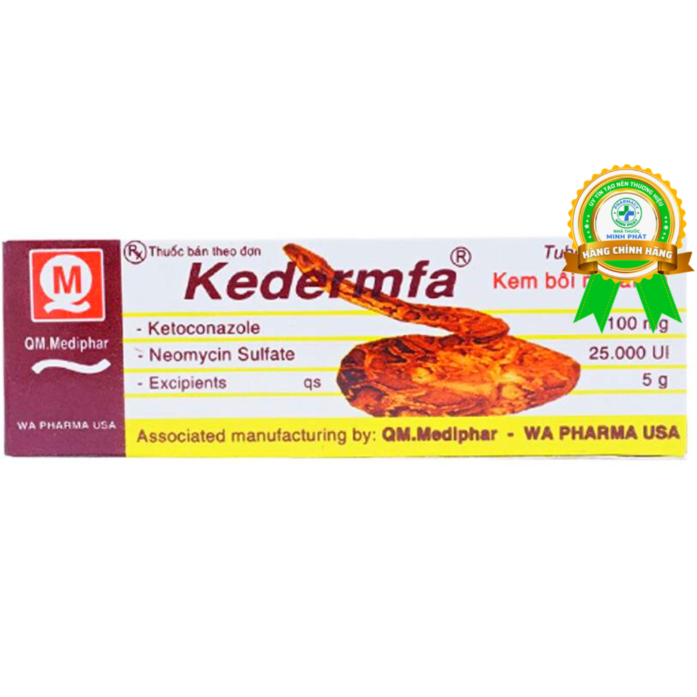 Thuốc Kedermfa Qm.mediphar Điều Trị Các Bệnh Da Liễu Do Nấm, Eczema (Tuýp 5G)